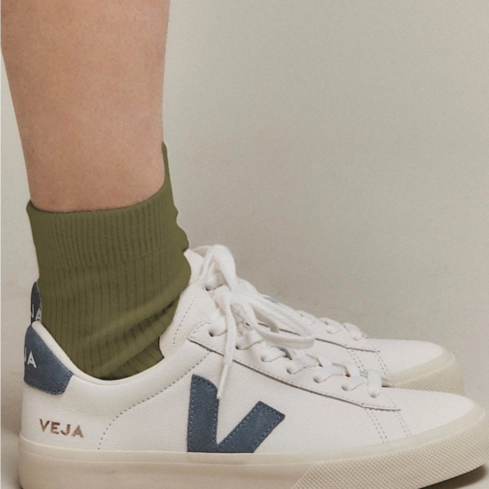 Vega campo white California leather men’s sneakers size 7 - Picture 2 of 11